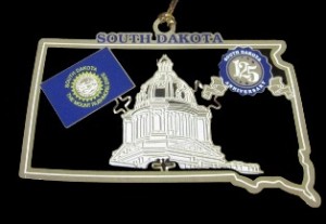 South Dakota Ornament