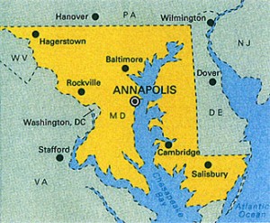 Annapolis Map StateGiftsUSA.com/made-in-maryland